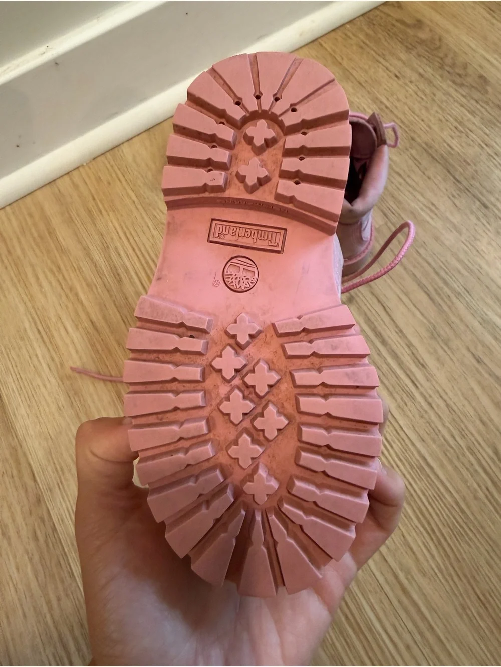 Timberland Kids Pink Lace-Up Ankle Boots
